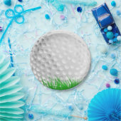 Golf Ball op Grass Papieren Bordje (Feest)