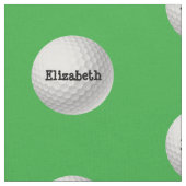 Golf Ball op Green Fabric Stof (Close Up)