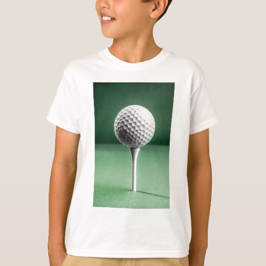Golf Ball op T-shirt (Voorkant)