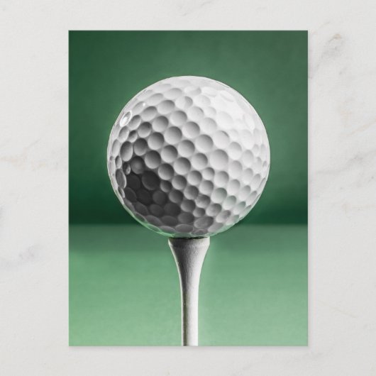 Golf Ball op T-shirt Briefkaart (Voorkant)