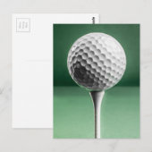 Golf Ball op T-shirt Briefkaart (Voorkant / Achterkant)