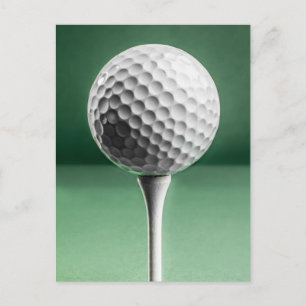 Golf Ball op T-shirt Briefkaart