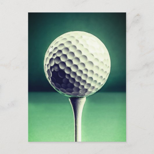 Golf Ball op T-shirt Briefkaart (Voorkant)