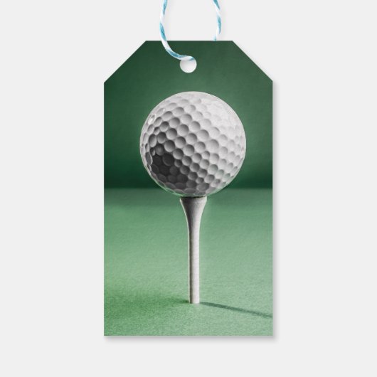Golf Ball op T-shirt Cadeaulabel (Achterkant)