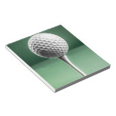 Golf Ball op T-shirt Notitieblok (Schuin)