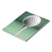 Golf Ball op T-shirt Notitieblok (Linkerzijde)