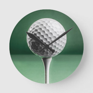 Golf Ball op T-shirt Ronde Klok