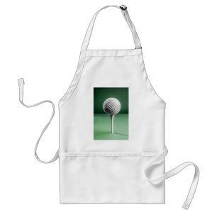 Golf Ball op T-shirt Standaard Schort