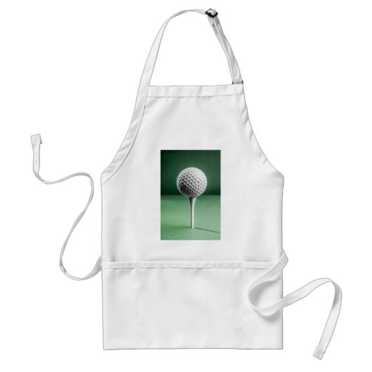 Golf Ball op T-shirt Standaard Schort (Voorkant)