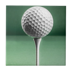 Golf Ball op T-shirt Tegeltje
