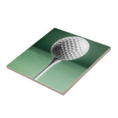 Golf Ball op T-shirt Tegeltje (Zijkant)