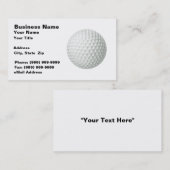 Golf Ball (op White BG) Visitekaartje (Voorkant / Achterkant)