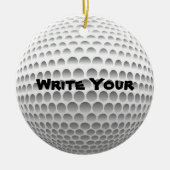 Golf Ball Ornaments Keramisch Ornament (Voorkant)