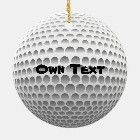 Golf Ball Ornaments Keramisch Ornament (Achterkant)