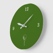 Golf Ball Outline Wandklok (Hoek)