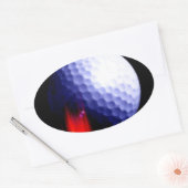 Golf Ball Ovale Sticker (Envelop)