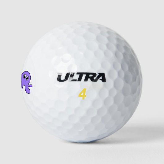 Golf Ball Paarse Octopus Golfballen (Logo)