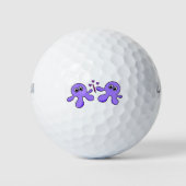 Golf Ball Paarse Octopus Golfballen (Voorkant)