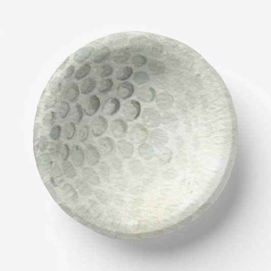Golf Ball Paper Plate Papieren Kommen (Voorkant)