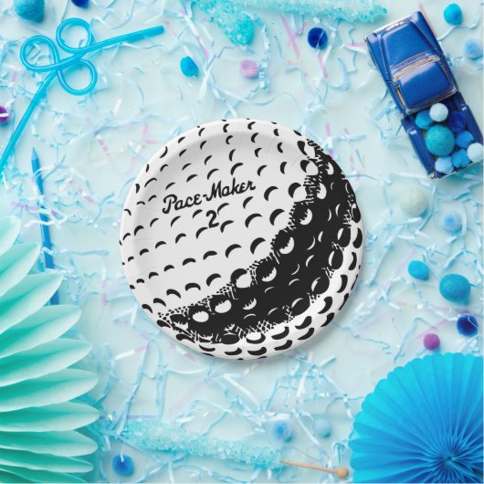 Golf Ball Papieren Bordje (Feest)