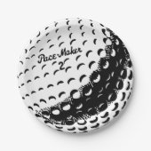 Golf Ball Papieren Bordje (Voorkant)