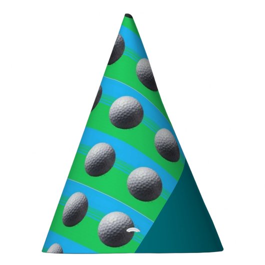 Golf Ball party petten Feesthoedjes (Rechts)