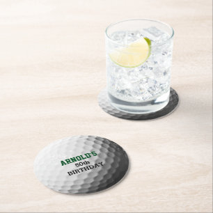 Golf Ball Party Ronde Kartonnen Onderzetter