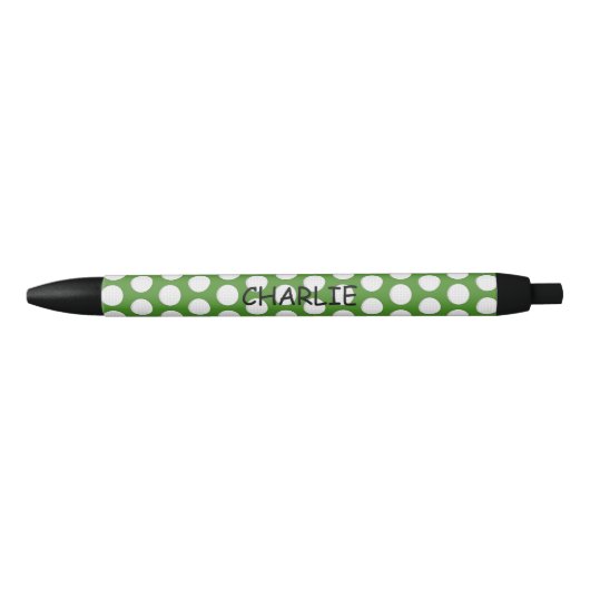 Golf Ball Patroon Personaliseren Zwarte Inkt Pen (Voorkant)