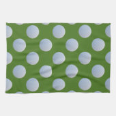 Golf Ball Pattern Green Kitchen Towel Theedoek (Horizontaal)