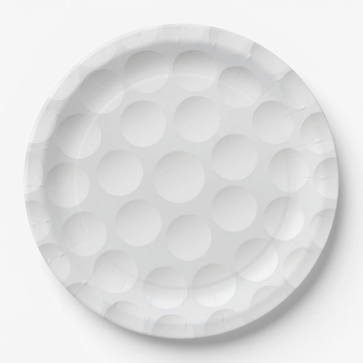 Golf Ball Pattern Papieren Bordje (Voorkant)