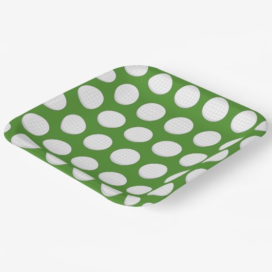 Golf Ball Pattern Papieren Bordje (Gebogen)