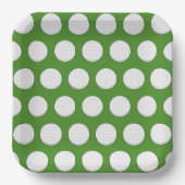 Golf Ball Pattern Papieren Bordje (Voorkant)