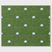 Golf Ball Pattern Putting Green Golf Theme Golfers Cadeaupapier (Vlak)