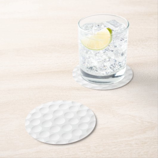 Golf Ball Pattern Ronde Kartonnen Onderzetter (Insitu)