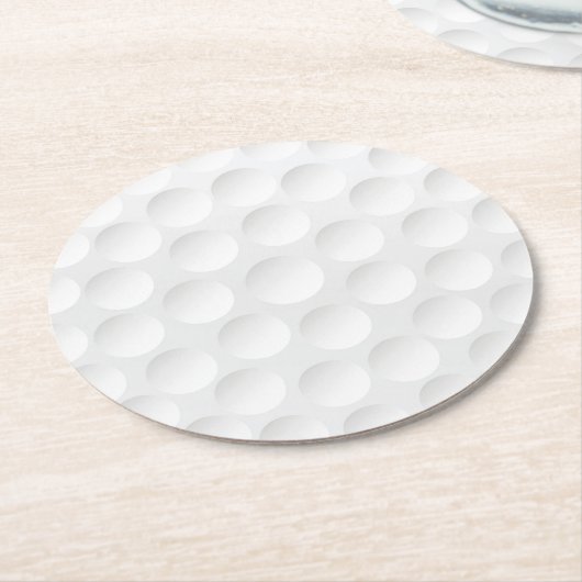 Golf Ball Pattern Ronde Kartonnen Onderzetter (Gebogen)