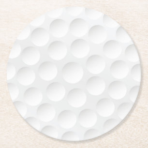 Golf Ball Pattern Ronde Kartonnen Onderzetter