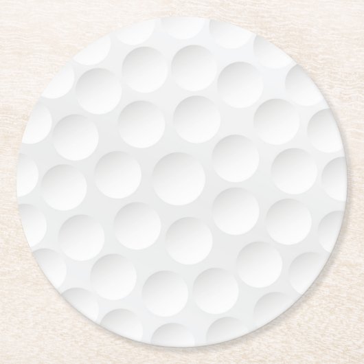 Golf Ball Pattern Ronde Kartonnen Onderzetter (Voorkant)