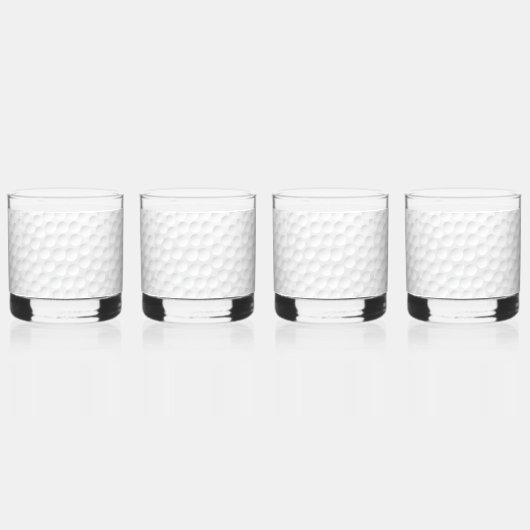 Golf Ball Pattern Whisky Glas (Links)