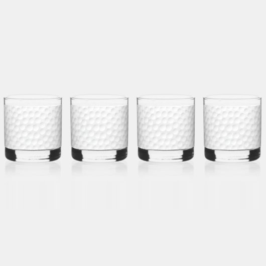 Golf Ball Pattern Whisky Glas (Rechts)