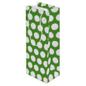 Golf Ball Pattern Wijn Cadeautas (Achterkant Gekanteld)