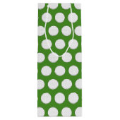 Golf Ball Pattern Wijn Cadeautas (Achterkant)