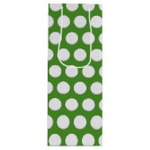 Golf Ball Pattern Wijn Cadeautas (Voorkant)