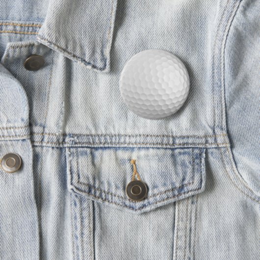 Golf Ball Pin / Button Badge (In situ)