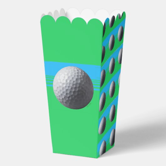 Golf Ball popcorn dozen Bedankdoosjes (Voorkant)