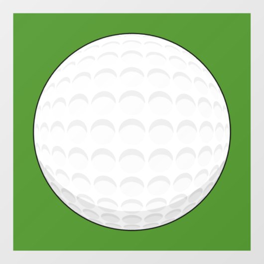 Golf Ball Raamsticker (Vel)