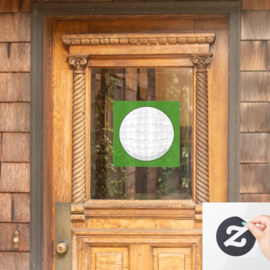 Golf Ball Raamsticker (Huis Deur)