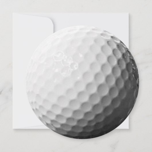 Golf Ball Ronde Bar Mitzvah Uitnodiging (Achterkant)