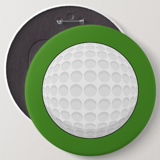 Golf Ball Ronde Button 6,0 Cm (Voorkant /achterkant)