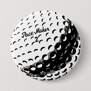 Golf Ball Ronde Button 7,6 Cm
