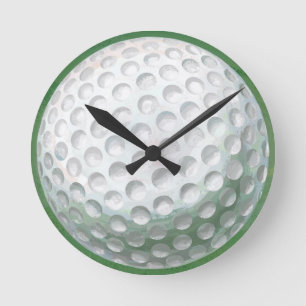 Golf Ball Ronde Klok